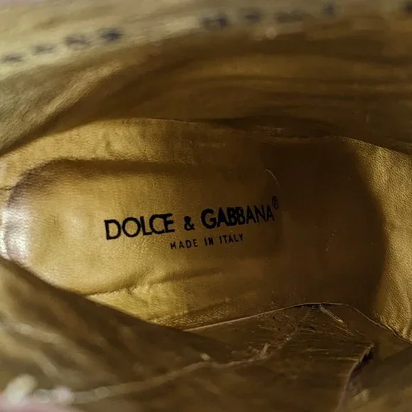 Dolce & Gabbana Rosa Croc Patent Leather Bootie - Picture 10 of 11